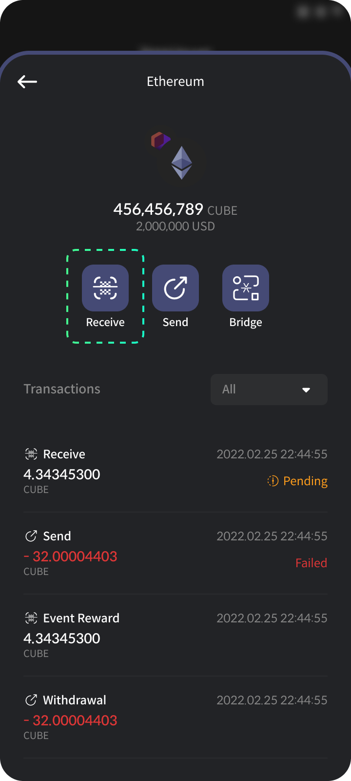 지갑 주소 확인 방법(코인, 토큰 받는 방법) – FNCY